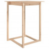 Stolik barowy, 80x80x110 cm, lite drewno sosnowe