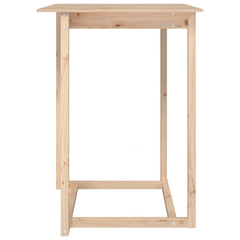 Stolik barowy, 80x80x110 cm, lite drewno sosnowe