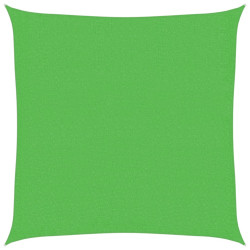 Żagiel przeciwsłoneczny, 160 g/m², jasnozielony, 3,6x3,6m, HDPE