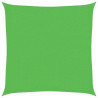 Żagiel przeciwsłoneczny, 160 g/m², jasnozielony, 3,6x3,6m, HDPE