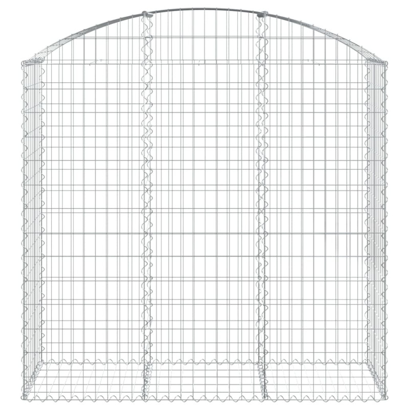 Łukowaty kosz gabionowy 150x50x140/160 cm, galwanizowane żelazo