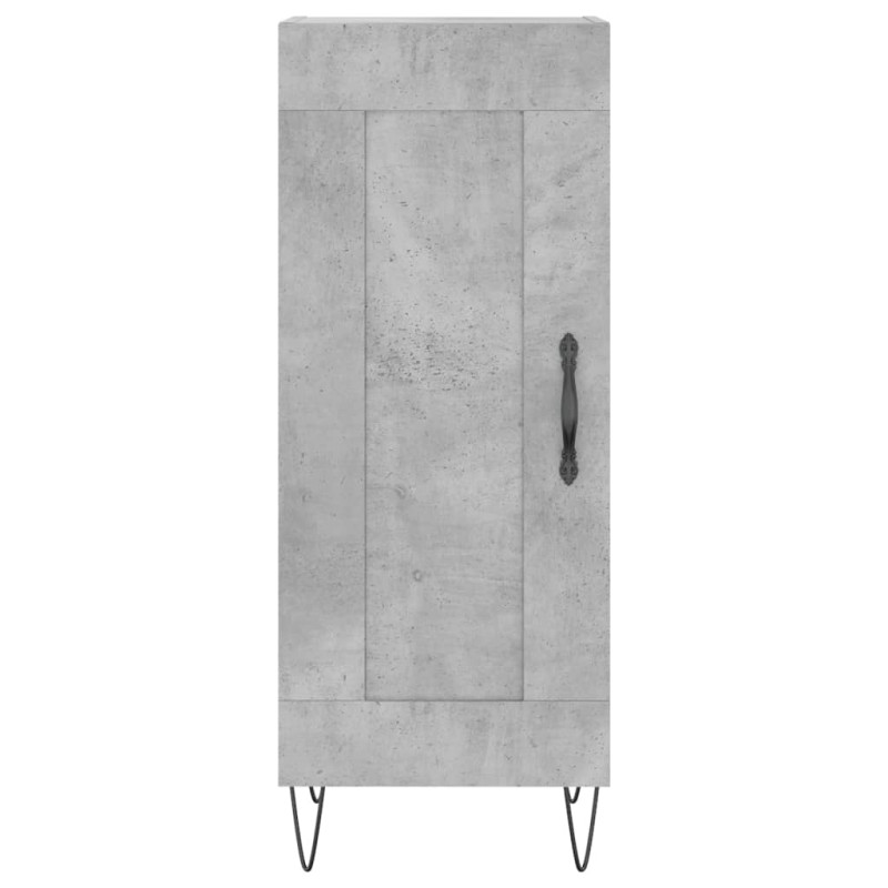 Szafka, szarość betonu, 34,5x34x90 cm, materiał drewnopochodny