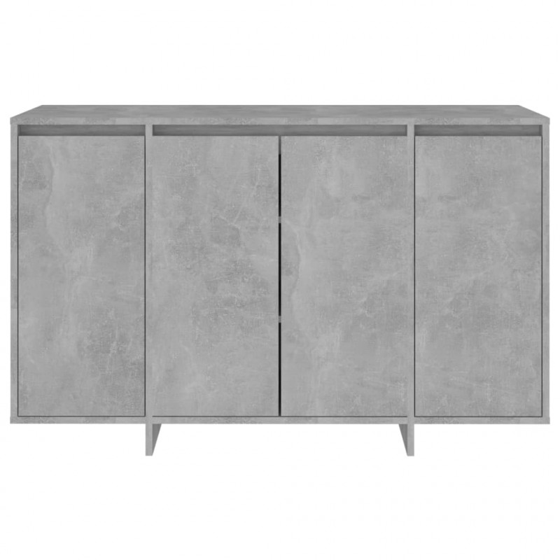 Szafka, szarość betonu, 120x41x75 cm, materiał drewnopochodny