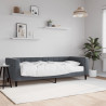 Sofa z materacem do spania, ciemnoszara, 80x200 cm, aksamit