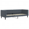 Sofa z materacem do spania, ciemnoszara, 80x200 cm, aksamit