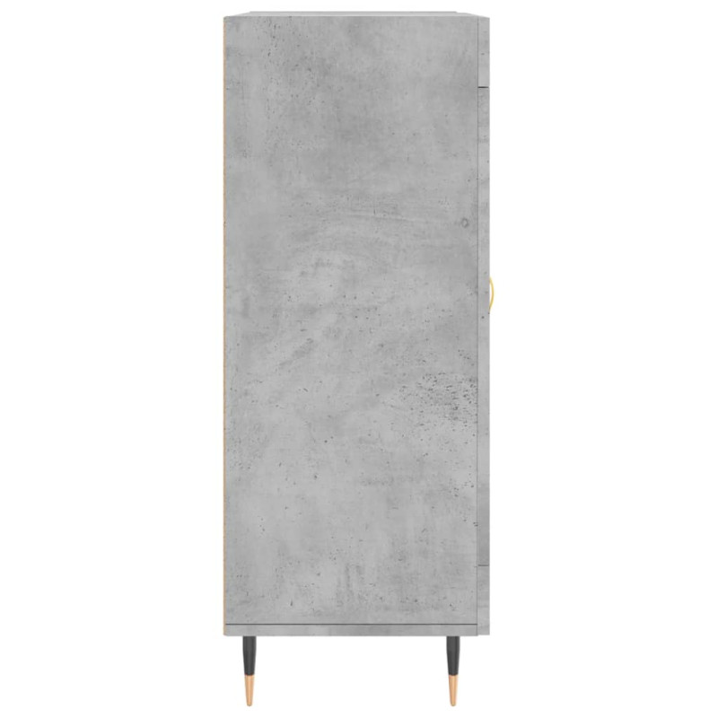 Szafka, szarość betonu, 69,5x34x90 cm, materiał drewnopochodny