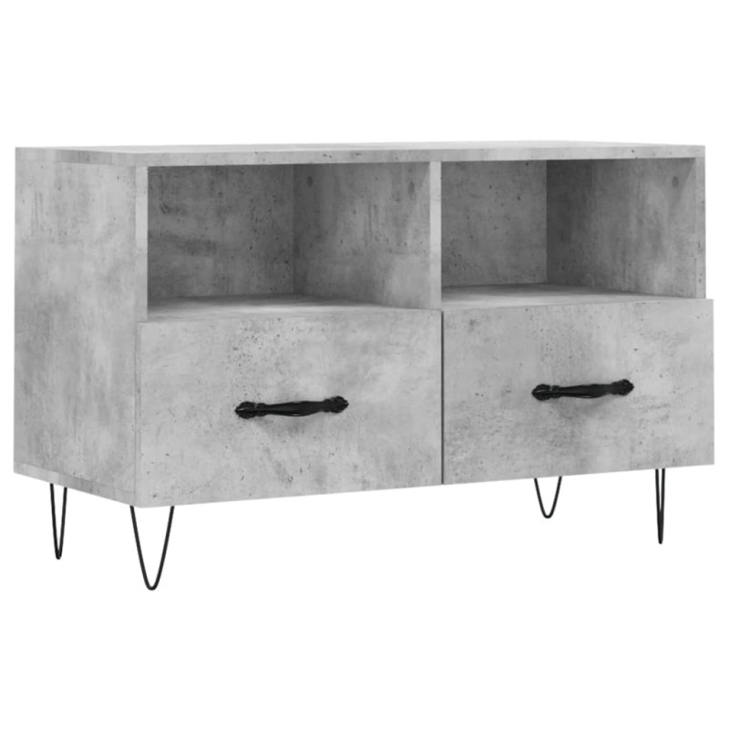 Szafka pod TV, szarość betonu, 80x36x50 cm