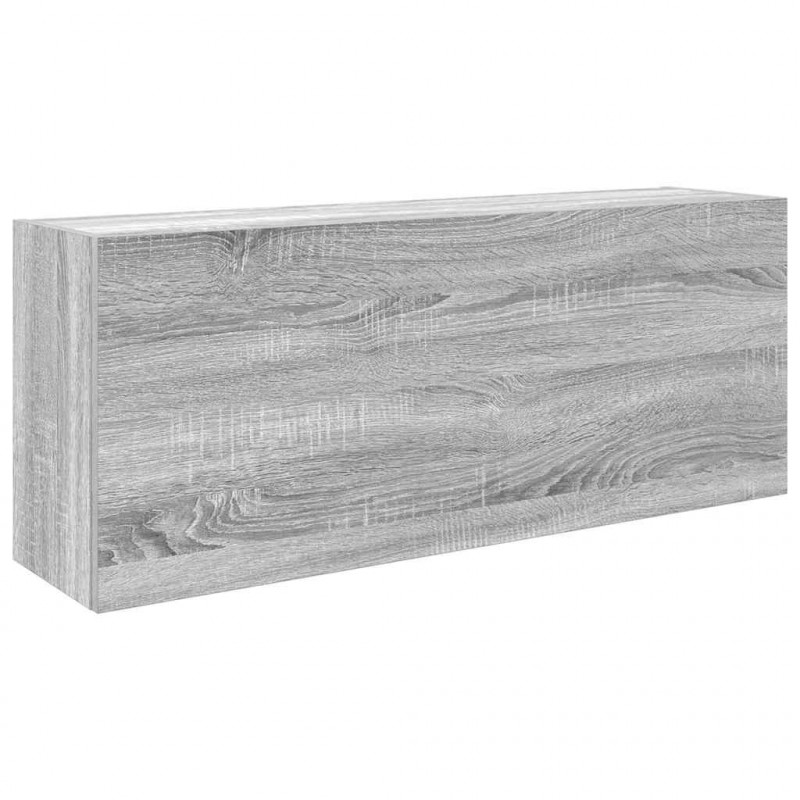 Wisząca szafka łazienkowa, szary dąb sonoma, 100x25x40 cm