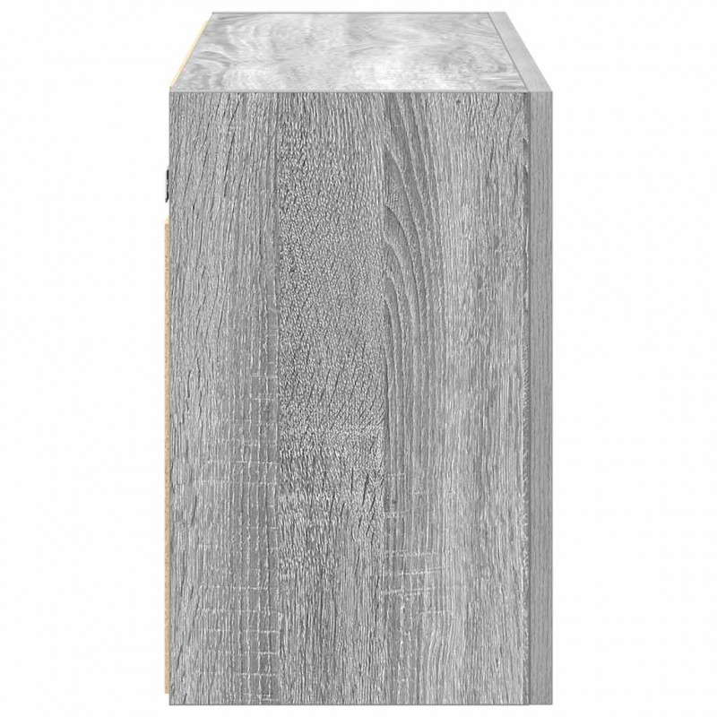 Wisząca szafka łazienkowa, szary dąb sonoma, 100x25x40 cm