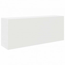 Wisząca szafka łazienkowa, biała, 100x25x40 cm