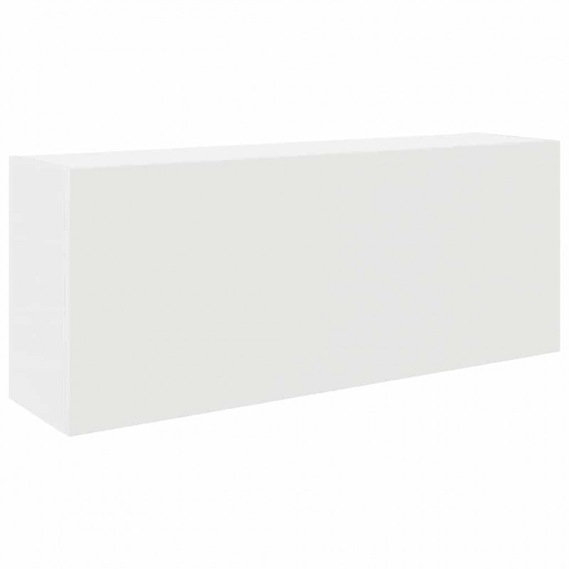 Wisząca szafka łazienkowa, biała, 100x25x40 cm