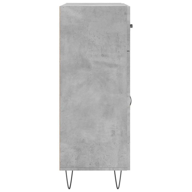 Szafka, szarość betonu, 69,5x34x90 cm, materiał drewnopochodny