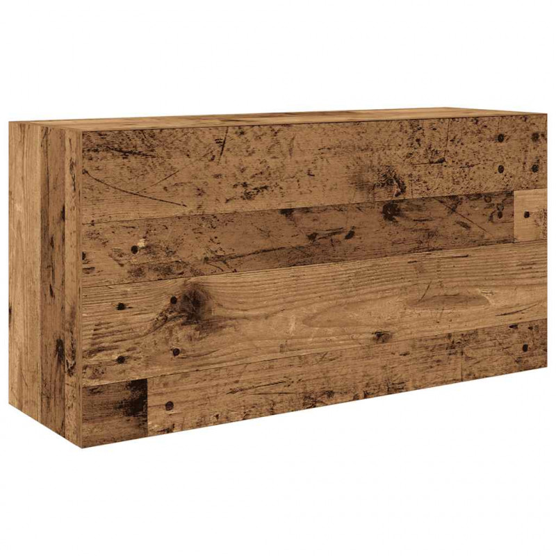 Wisząca szafka łazienkowa, stare drewno, 80x25x40 cm