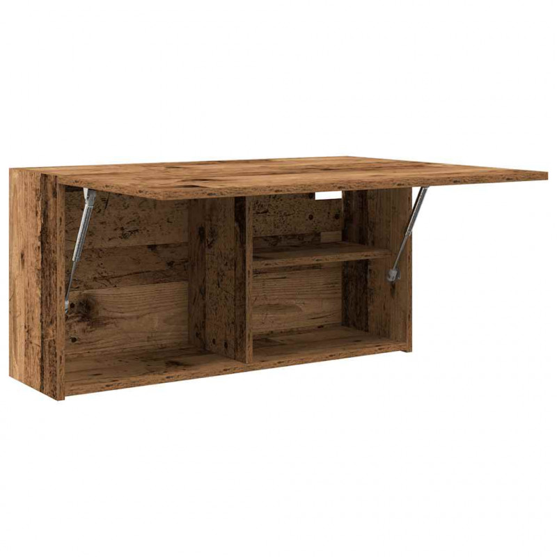 Wisząca szafka łazienkowa, stare drewno, 80x25x40 cm