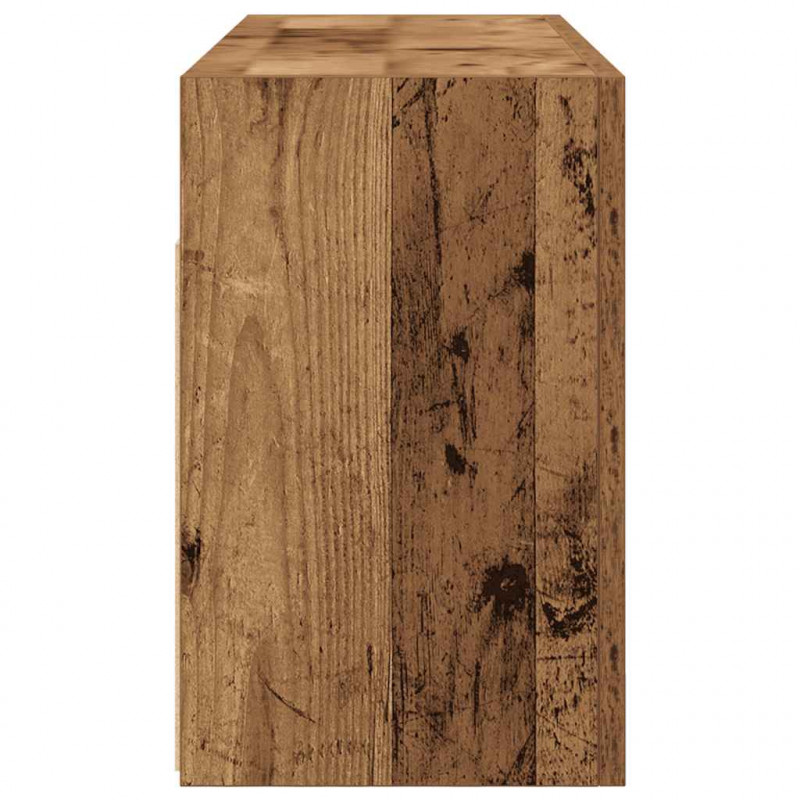 Wisząca szafka łazienkowa, stare drewno, 80x25x40 cm
