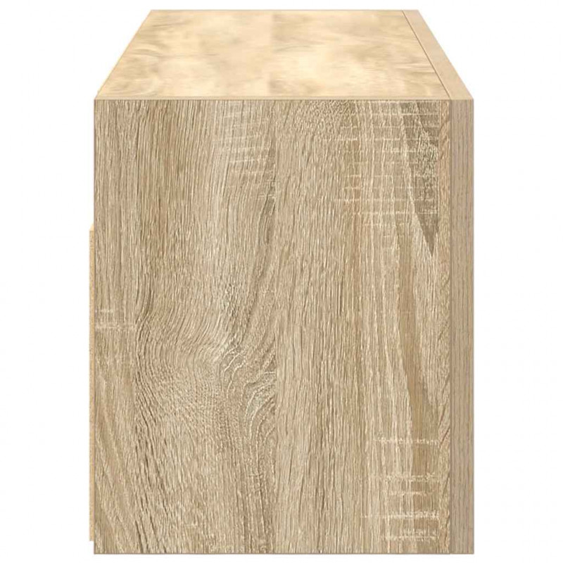 Wisząca szafka łazienkowa, dąb sonoma, 80x25x30 cm