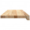 Stopnie schodowe, 16 szt., surowe 70x30x2 cm lite drewno dębowe