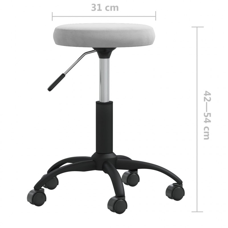 Krzesło stołowe, jasnoszare, obite aksamitem
