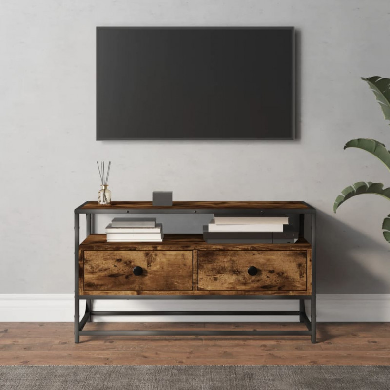 Szafka pod TV, przydymiony dąb, 80x35x45 cm