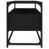Szafka pod TV, czarna, 80x35x45 cm, materiał drewnopochodny