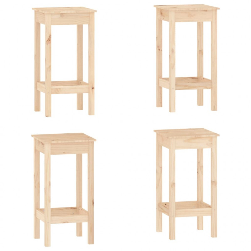 5-cz. zestaw mebli barowych, lite drewno sosnowe