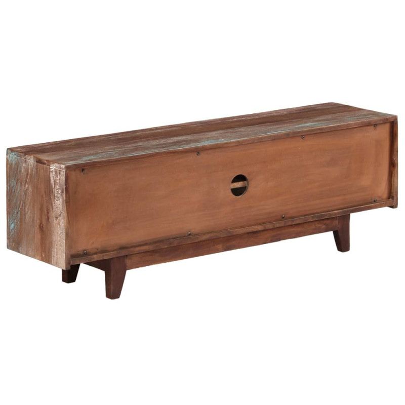 Szafka vintage pod telewizor, drewno akacjowe, 118 x 30 x 40 cm
