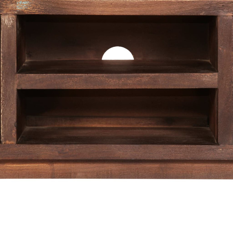 Szafka vintage pod telewizor, drewno akacjowe, 118 x 30 x 40 cm
