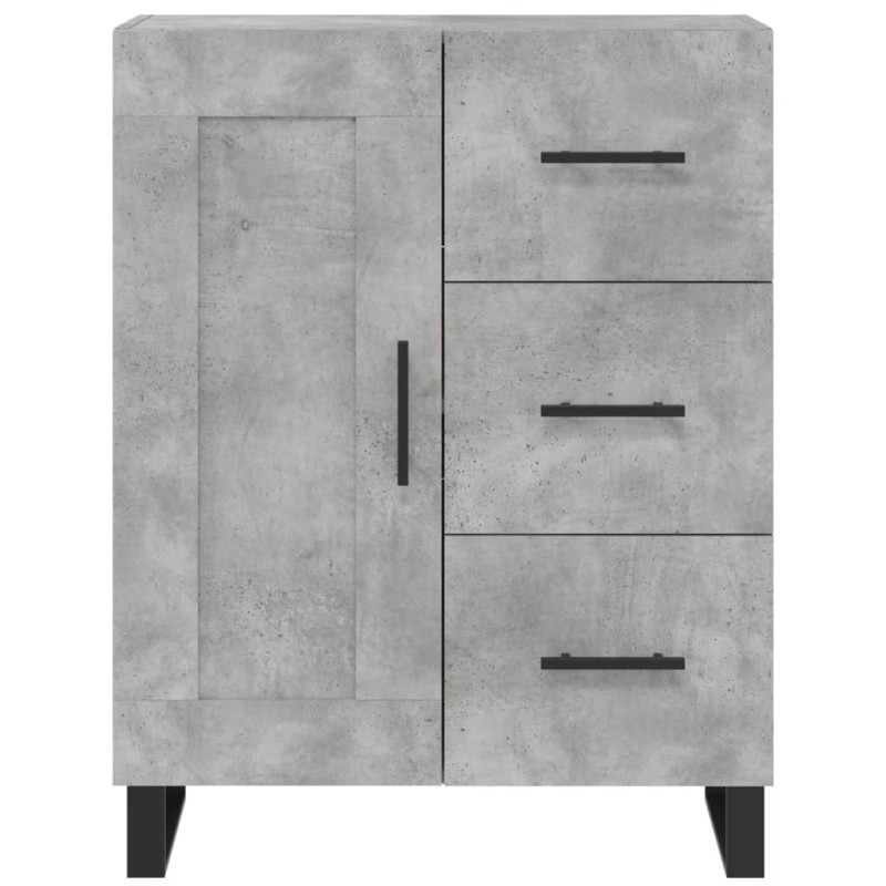 Szafka, szarość betonu, 69,5x34x90 cm, materiał drewnopochodny