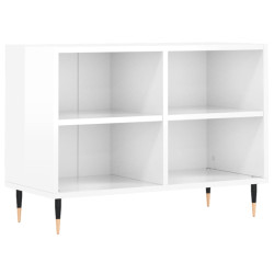 Szafka pod TV, biała, wysoki połysk, 69,5x30x50 cm