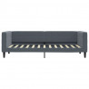 Sofa z funkcją spania, ciemnoszara, 80x200 cm, aksamitna