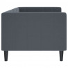 Sofa z funkcją spania, ciemnoszara, 80x200 cm, aksamitna