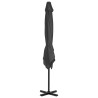 Parasol wiszący z aluminiowym słupkiem, 250x250 cm, antracytowy