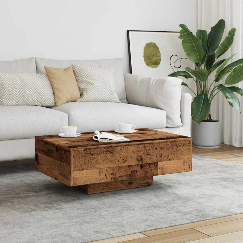 Stolik kawowy, stare drewno, 85x55x31, materiał drewnopochodny
