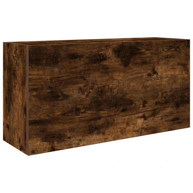 Wisząca szafka łazienkowa, przydymiony dąb, 80x25x40 cm