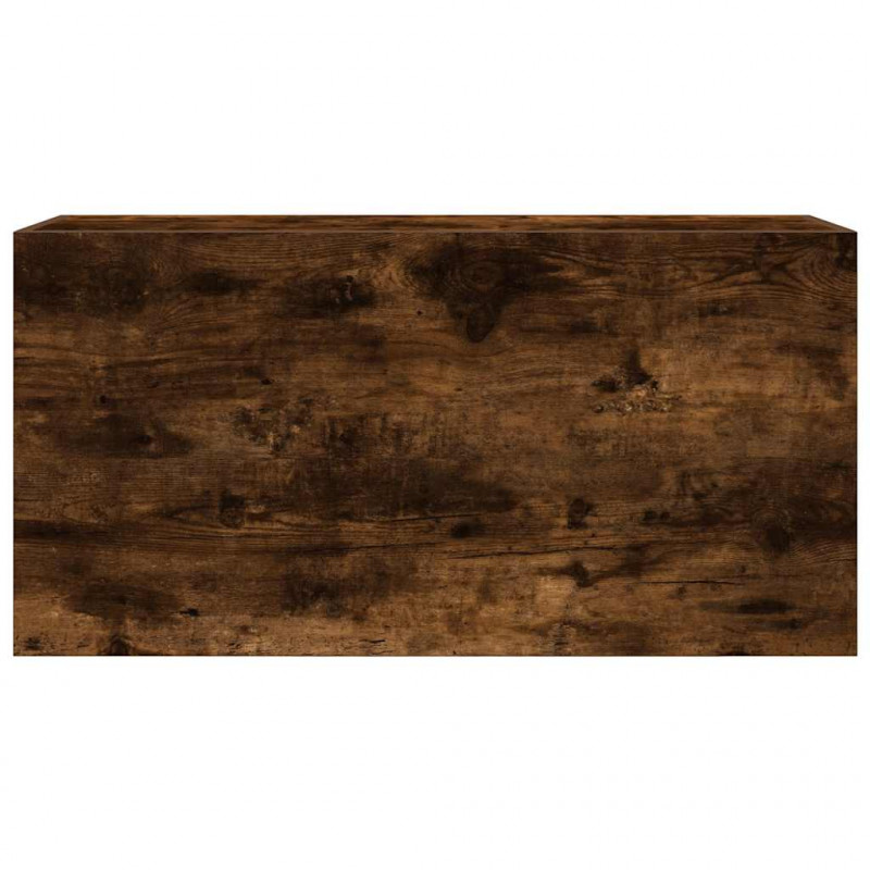 Wisząca szafka łazienkowa, przydymiony dąb, 80x25x40 cm