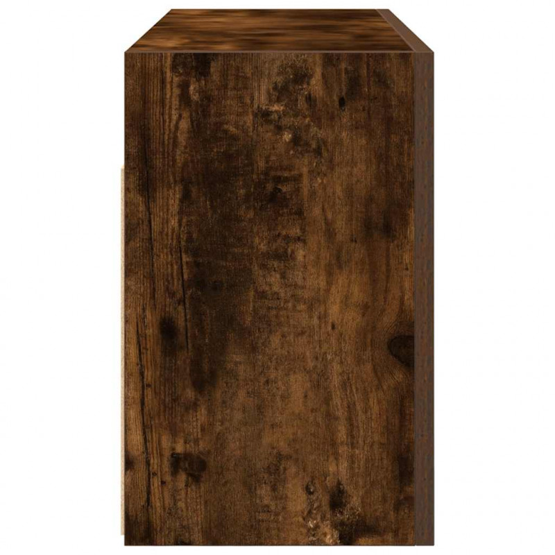 Wisząca szafka łazienkowa, przydymiony dąb, 80x25x40 cm