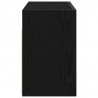 Wisząca szafka łazienkowa, czarna, 60x25x40 cm