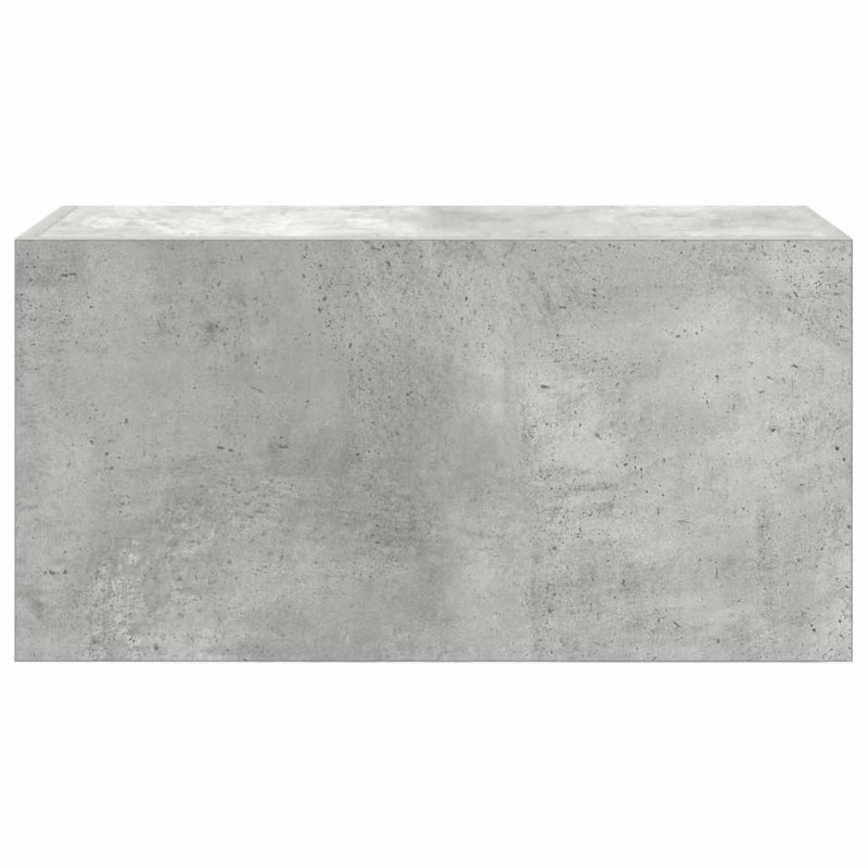 Wisząca szafka łazienkowa, szarość betonu, 60x25x30 cm