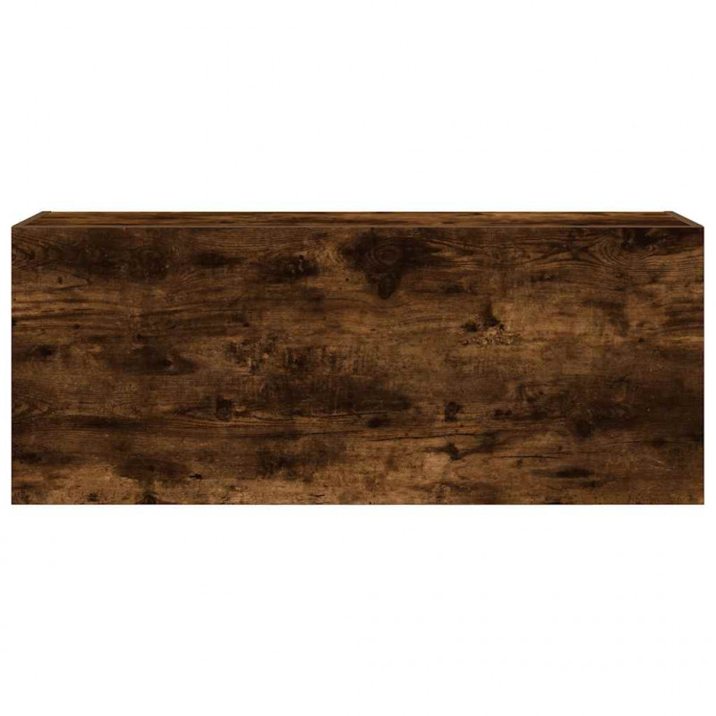 Wisząca szafka łazienkowa, przydymiony dąb, 100x25x40 cm