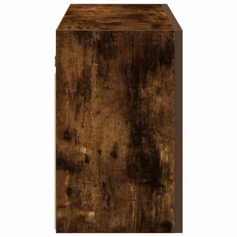 Wisząca szafka łazienkowa, przydymiony dąb, 100x25x40 cm
