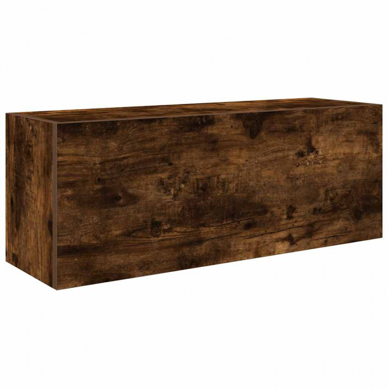 Wisząca szafka łazienkowa, przydymiony dąb, 80x25x30 cm