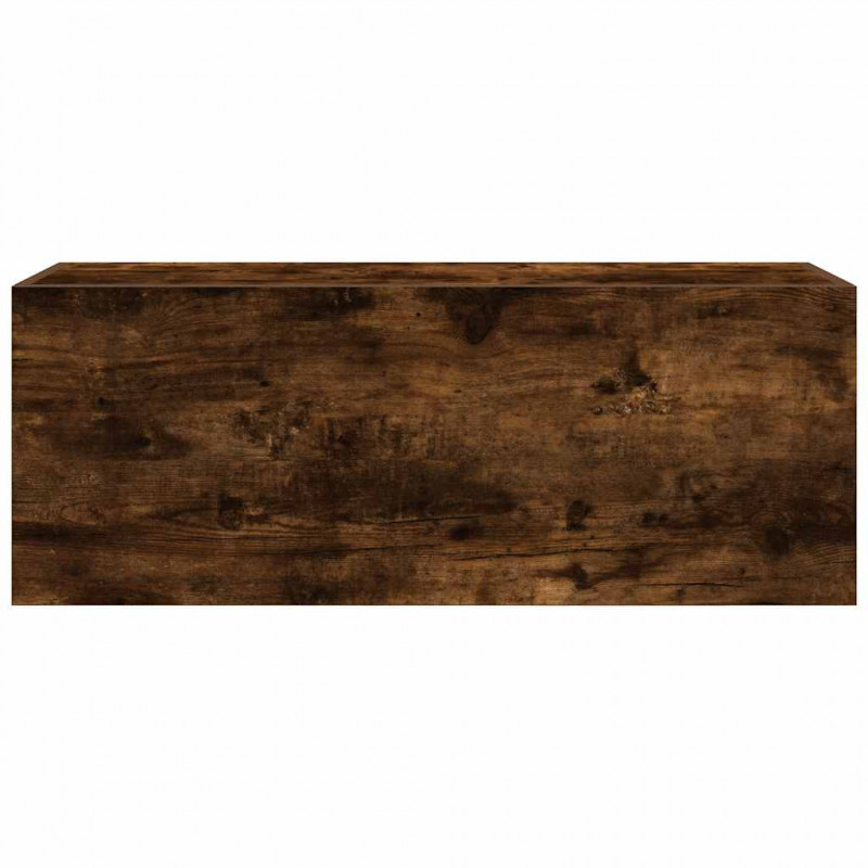 Wisząca szafka łazienkowa, przydymiony dąb, 80x25x30 cm