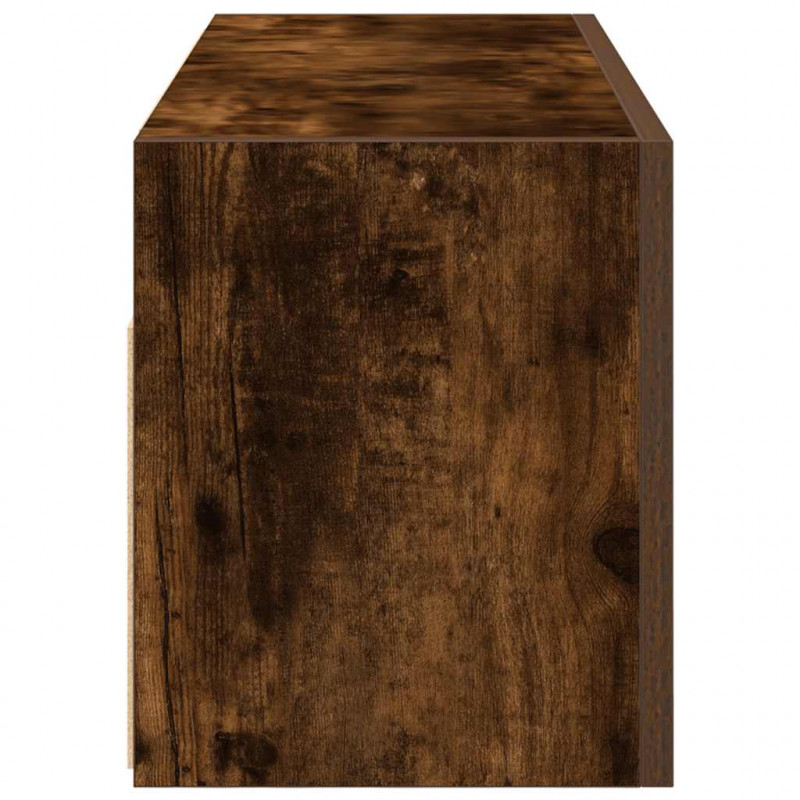 Wisząca szafka łazienkowa, przydymiony dąb, 80x25x30 cm