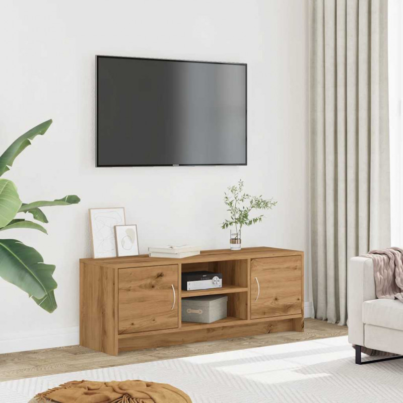 Szafka TV, dąb artisan, 102x30x37,5 cm, materiał drewnopochodny