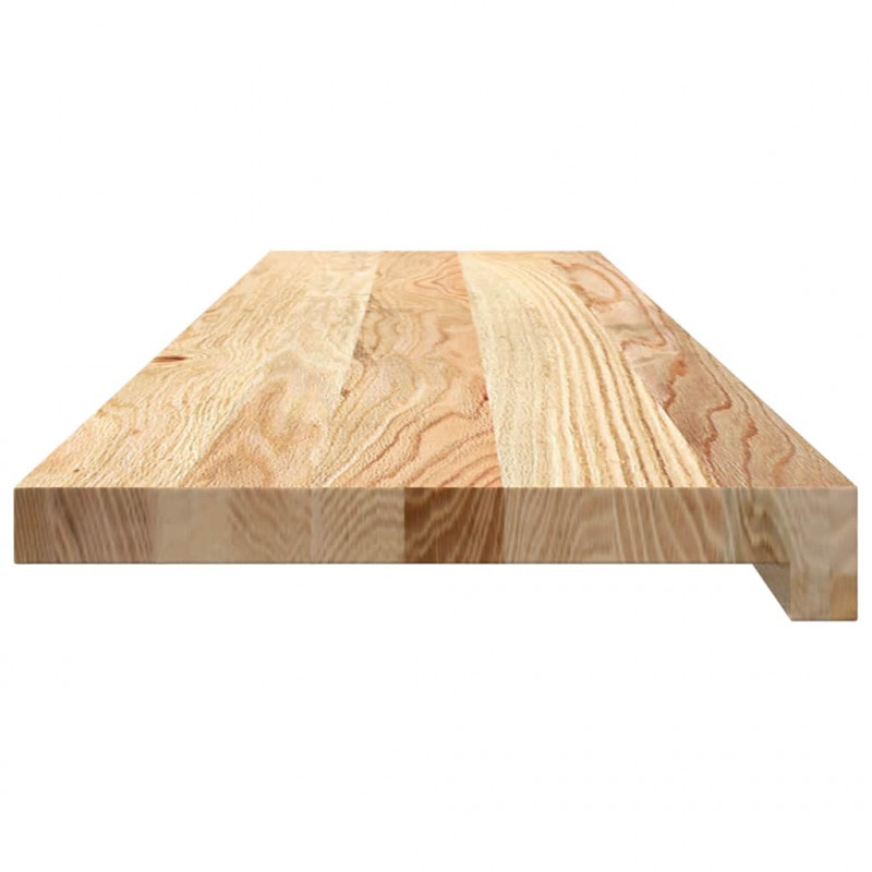 Stopnie schodowe, 20 szt., surowe 100x25x2cm lite drewno dębowe