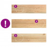 Stopnie schodowe, 20 szt., surowe 100x30x2cm lite drewno dębowe