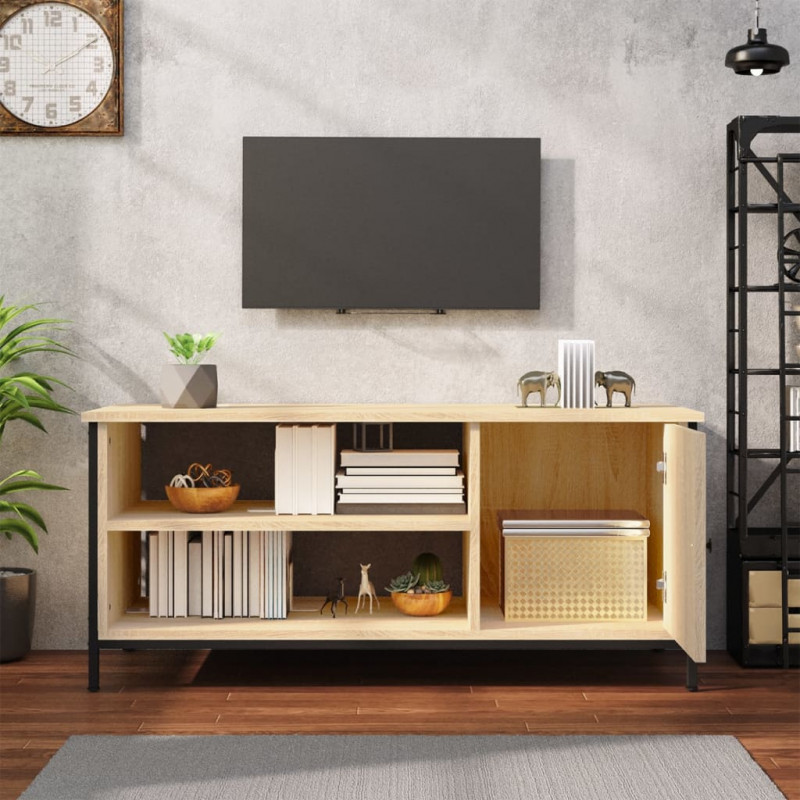 Szafka pod TV, dąb sonoma, 100x40x45 cm materiał drewnopochodny