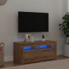 Szafka pod TV z oświetleniem LED, dąb artisan, 90x35x40 cm