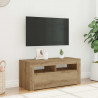 Szafka pod TV z oświetleniem LED, dąb artisan, 90x35x40 cm