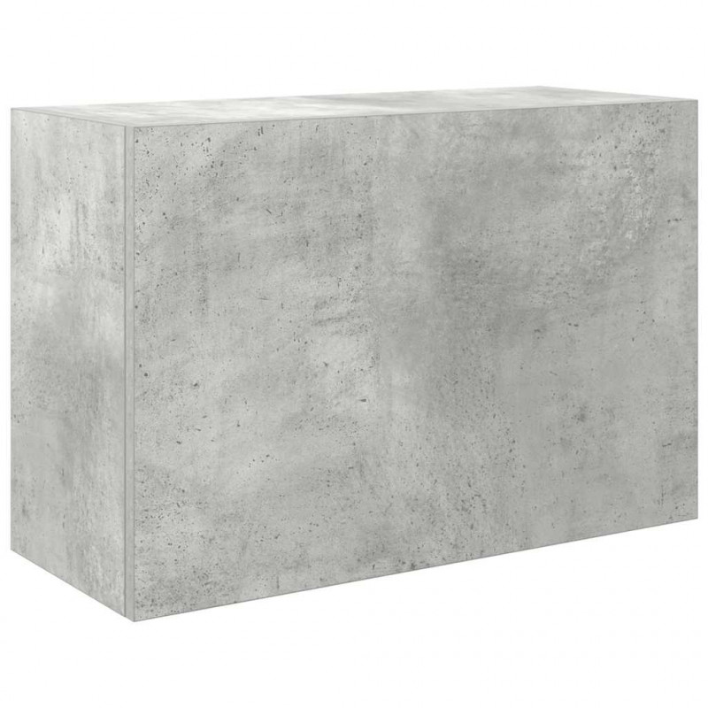 Wisząca szafka łazienkowa, szarość betonu, 60x25x40 cm